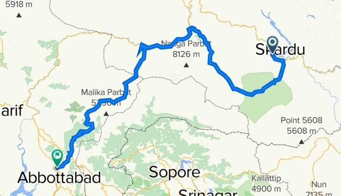 Skardu Pakistan Location Map
